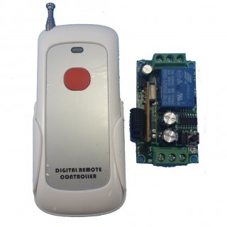 TB419 + AK029 1 Channel Receiver DC12V & 1 Buttons RF Wireless Commander Remote Controller