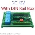 ES32C14 12V RS485 2AO 2AI 4DI 4DO ESP32 Multifunction Expansion Board Modbus Wifi Relay Module for Arduino WEB MQTT Ethernet Network Http