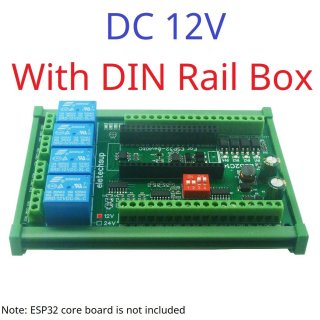 ES32C14 12V RS485 2AO 2AI 4DI 4DO ESP32 Multifunction Expansion Board Modbus Wifi Relay Module for Arduino WEB MQTT Ethernet Network Http
