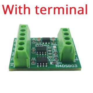 N4DSB03 1-2CH RS485 Digital Temperature Collector Module -55 to +125C DS18B20 Sensor DC 5V 12V 24V for Thermostat Smart Home R46CA01