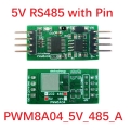 PWM8A04_5V_485_A DC 5V 3CH RS485 1Hz-20kHz Duty Cycle Frequency Adjustable PWM Square Wave Pulse Generator Modbus RTU