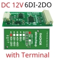R4IOH08 12V 6DI-2DO Multipurpose RS485 Digital Input Output Module mini PLC IO Dilator DC 12V 24V for Arduino