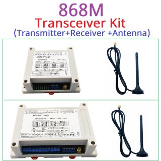 RFSIA08 RFSOB08 868MHz Lora Transceiver Kit with Feedback Switch Quantity IO Wireless Remote Transmission Industrial Motor Remote Controller