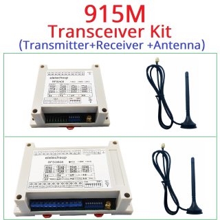 RFSIA08 RFSOB08 915MHz Lora Transceiver Kit with Feedback Switch Quantity IO Wireless Remote Transmission Industrial Motor Remote Controller
