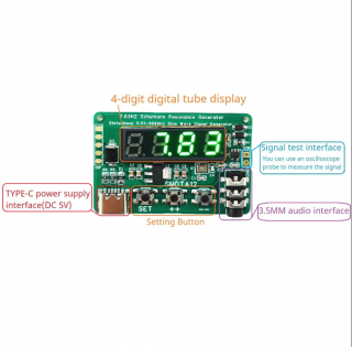 SMDTA12 7.83HZ Earth HeartBea Resonances Resonances 0.01Hz~9999Hz Sine Wave Signal Generator