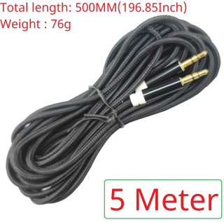 1 meter 3.5MM Male to Male Aux Audio Cable Gold Plating Copper Core Wire For 7.83HZ Schumann Resonance Signal Generator and Antenna